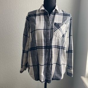 Banana Republic Flannel Button Down, Womens Size S